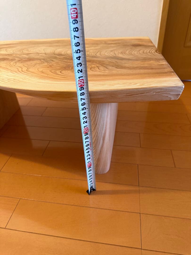 天然杉一枚板ローテーブル蜜蝋ワックス仕上げ‼️