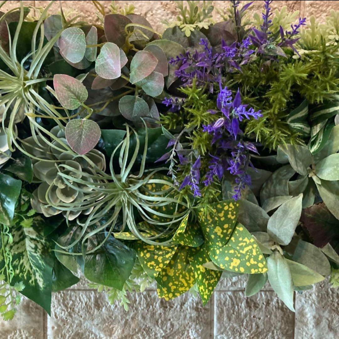 光触媒　人工観葉植物　ウォールグリーン　フェイクグリーン　壁掛け12020