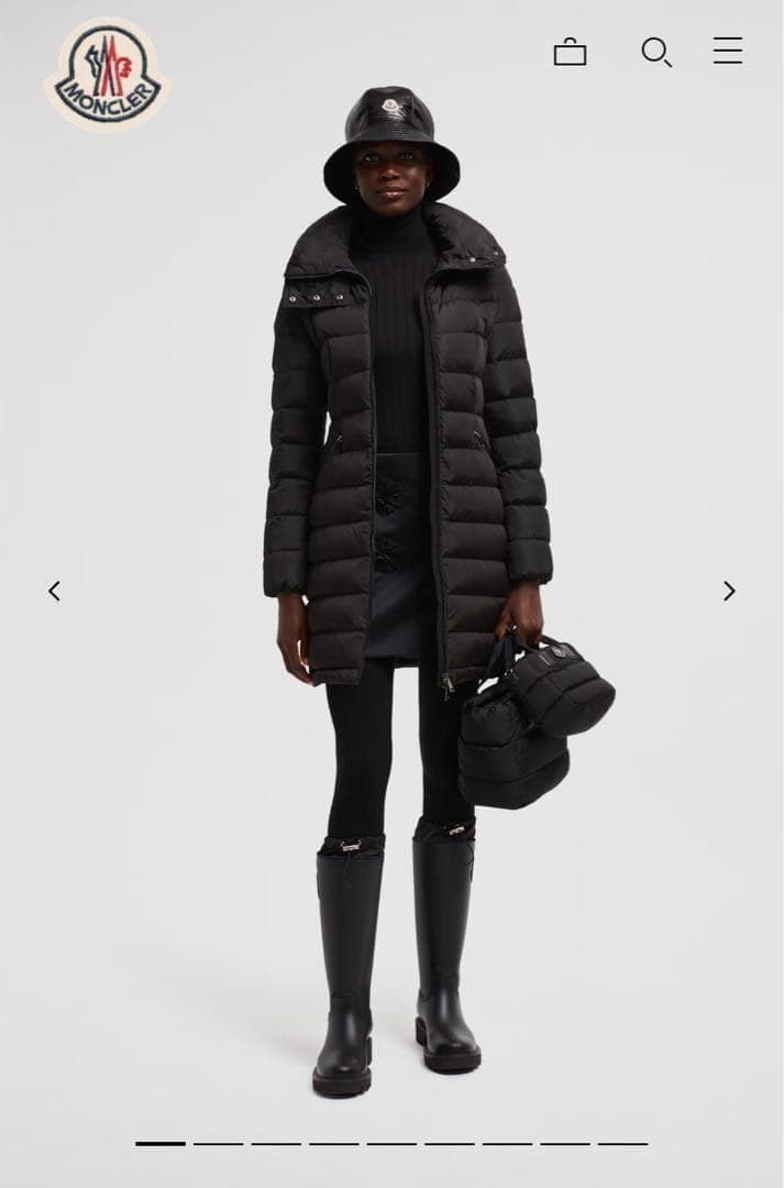 MONCLERモンクレールFLAMMETTEロングダウンジャケットフラメッテ