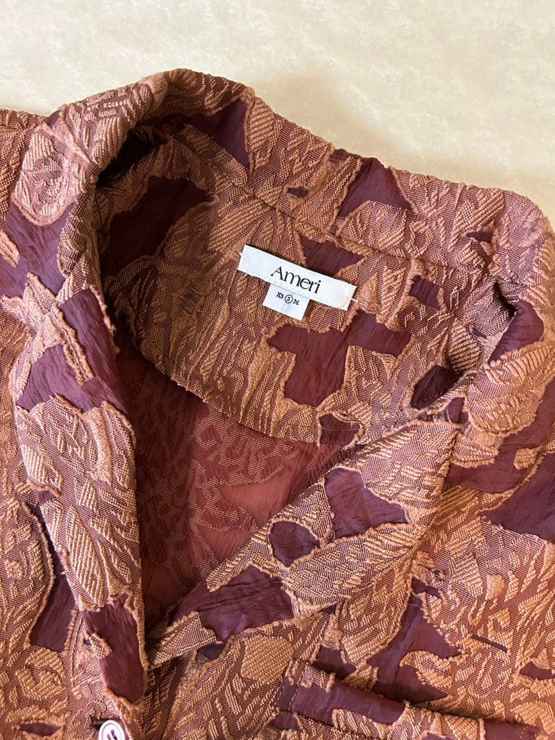 新品★ SHEER JACQUARD TAILORED ROMPERS