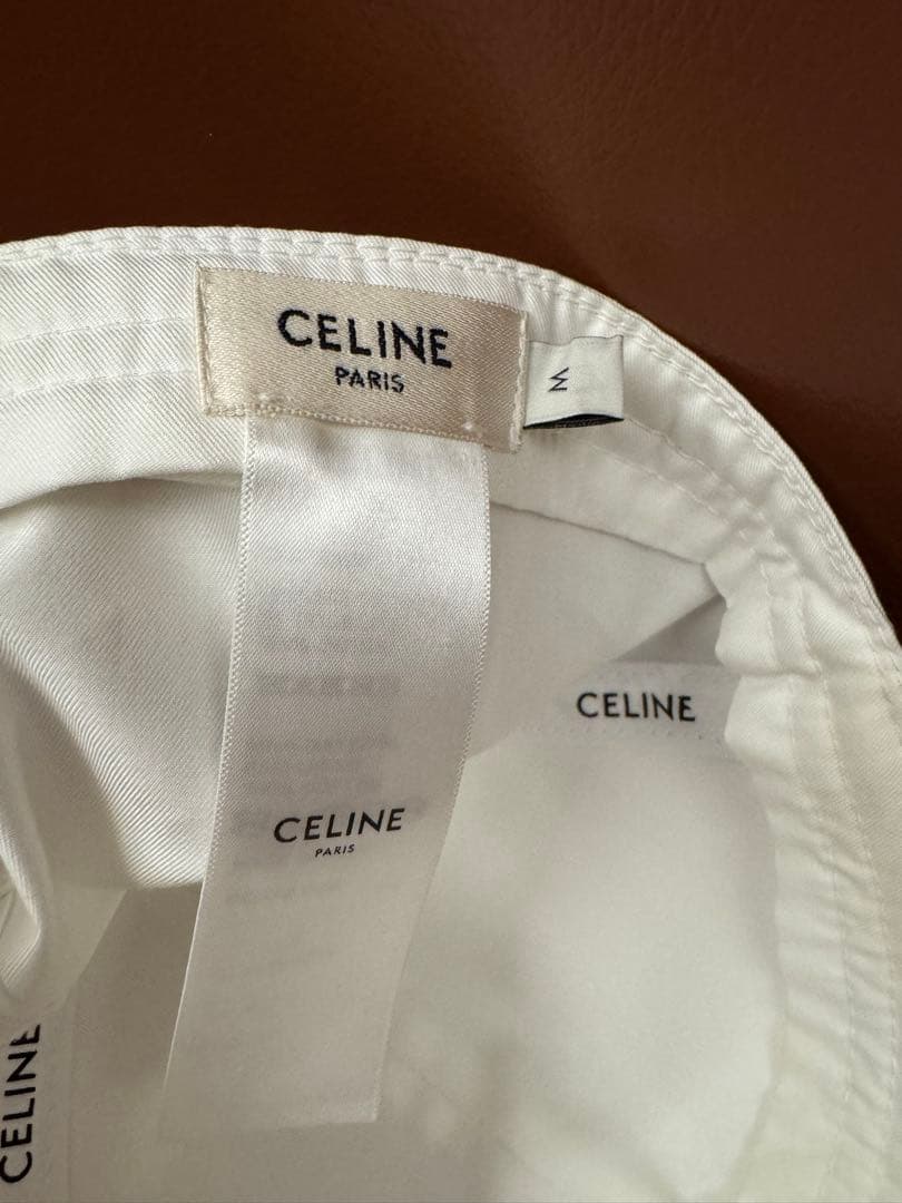 CELINE キャップ トリオンフ ホワイト M