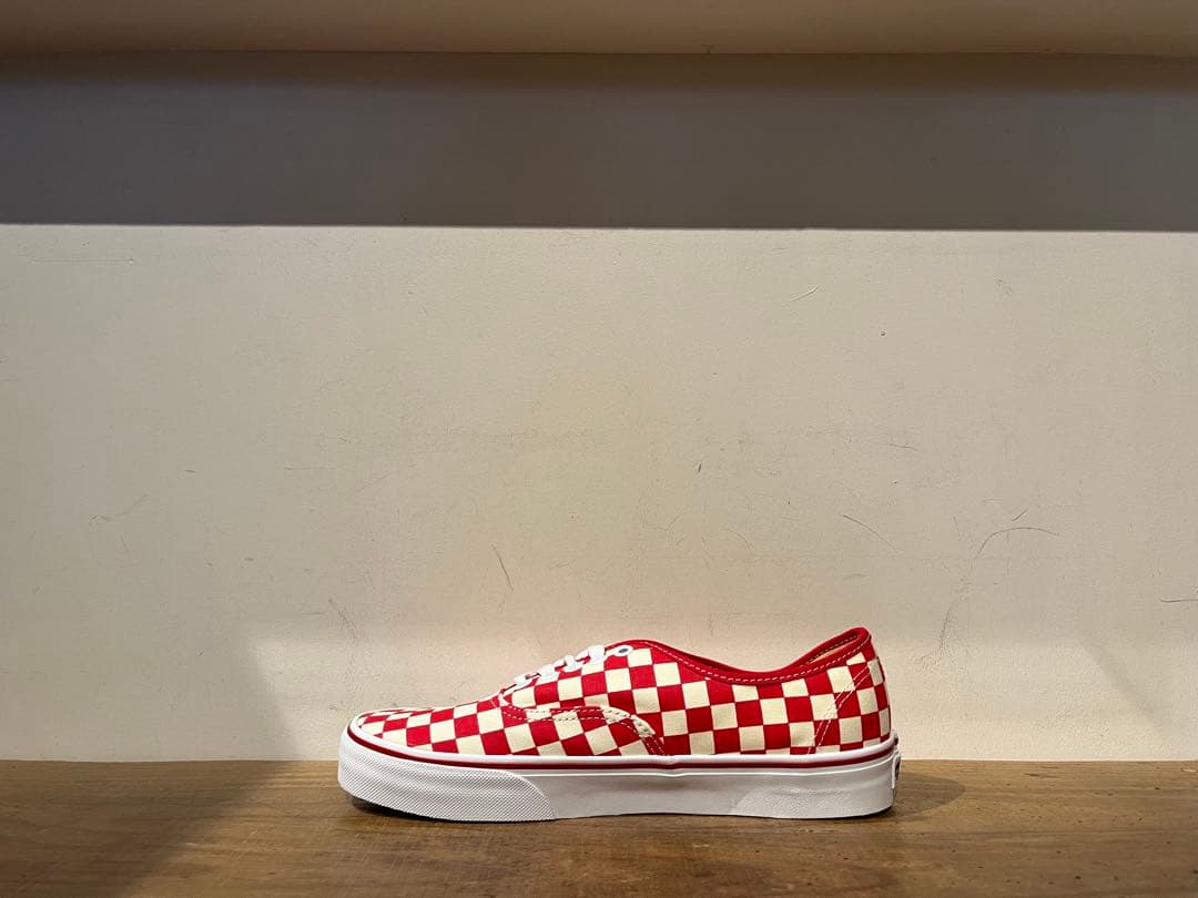 VANS AUTHENTIC checker red US正規品 赤箱 28cm