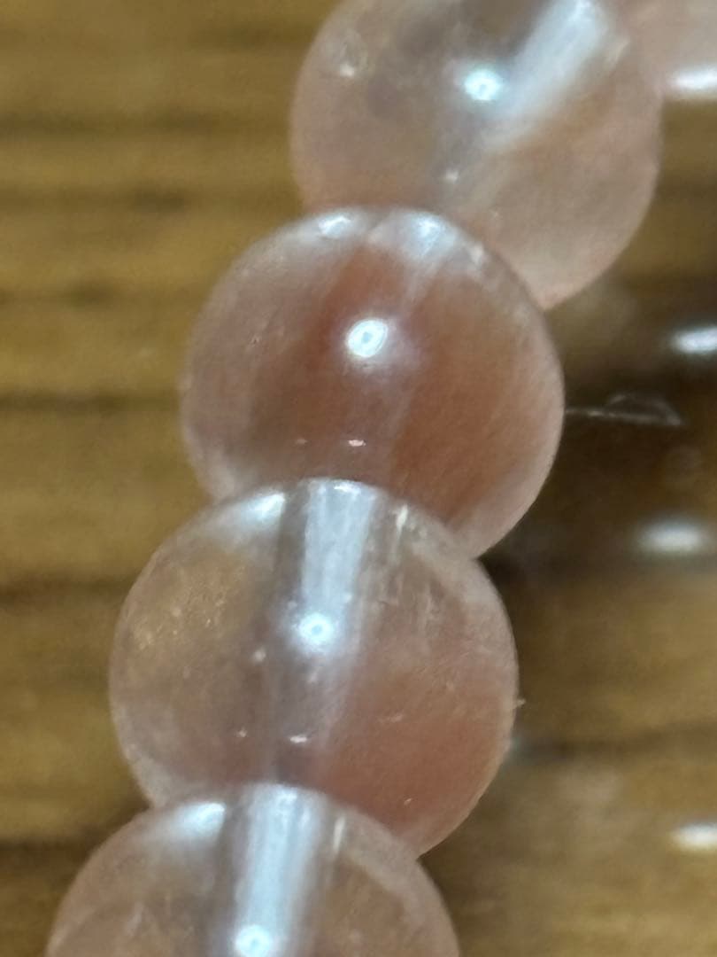 userさん専用！高品質高級天然石 ピンクサゲティニッククォーツ！ブレスレット