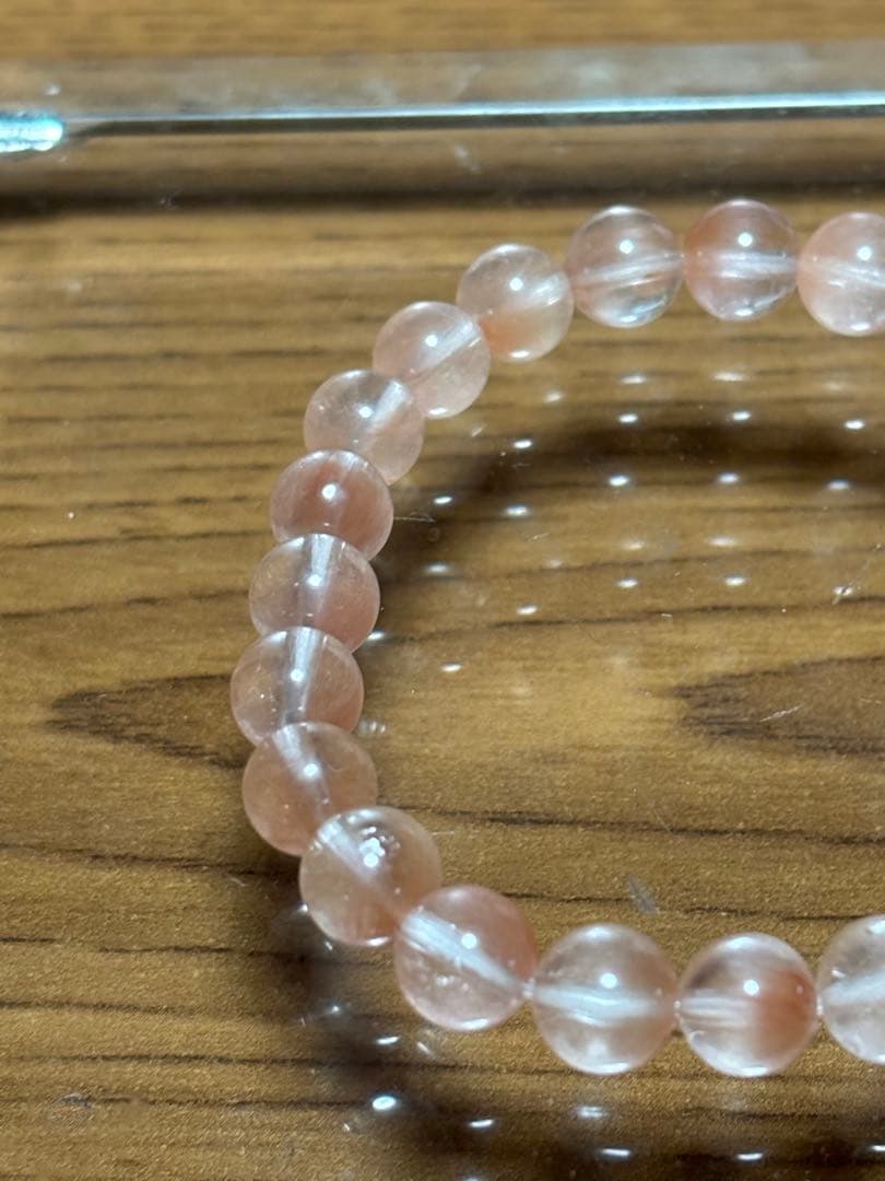 userさん専用！高品質高級天然石 ピンクサゲティニッククォーツ！ブレスレット