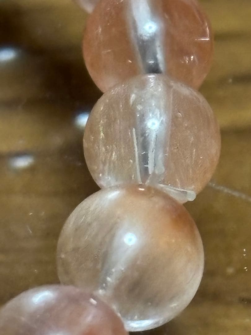 userさん専用！高品質高級天然石 ピンクサゲティニッククォーツ！ブレスレット