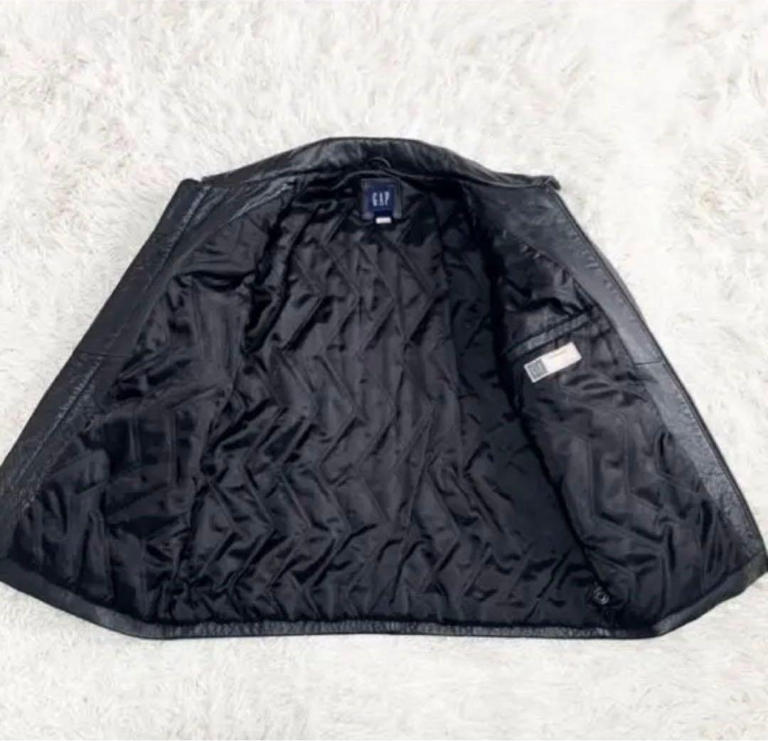 OLD GAP オールドギャップ 短丈 レザージャケット ブラック