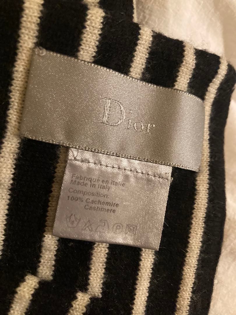 ディオール　オム　カシミヤ100％マフラー　美品