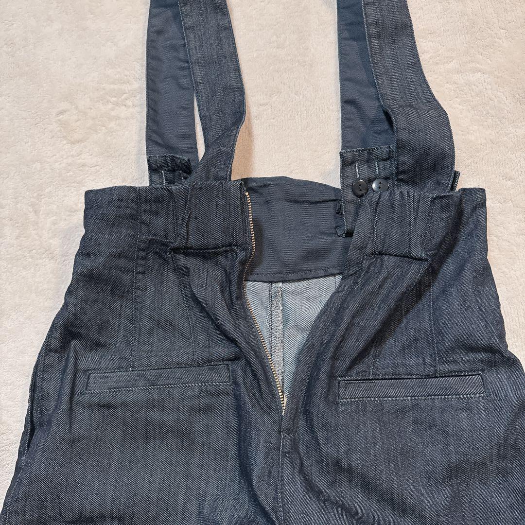 JENNE ジェンヌ 2wayハイウエストリラックスデニムパンツ ネイビー