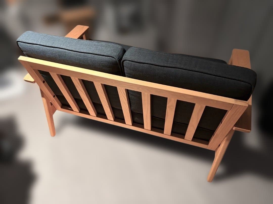 北欧　 2人掛け　ソファ　 木製フレーム　タモ