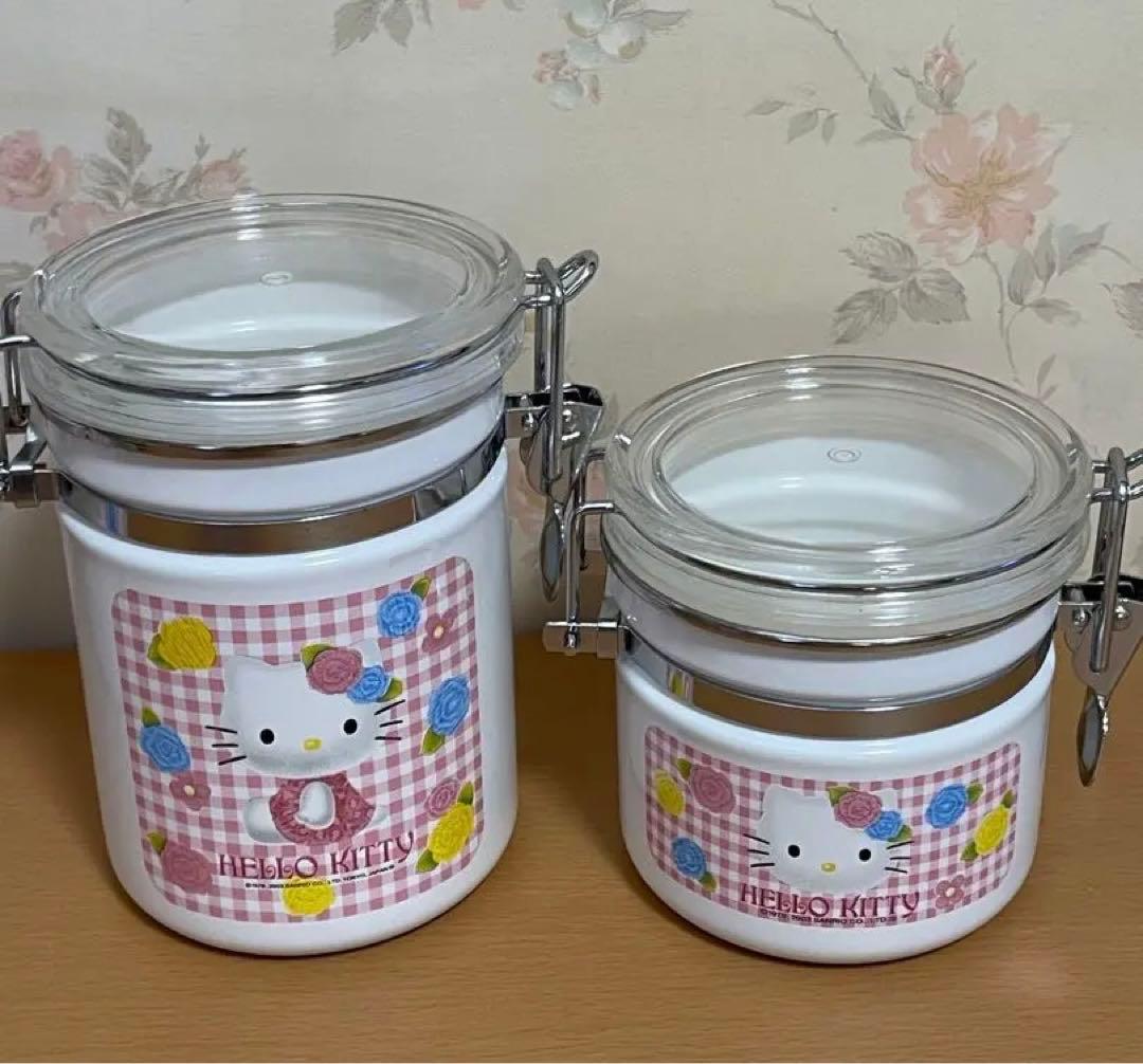 未使用 ☆ハローキティ ローズキティ　保存容器　8点セット