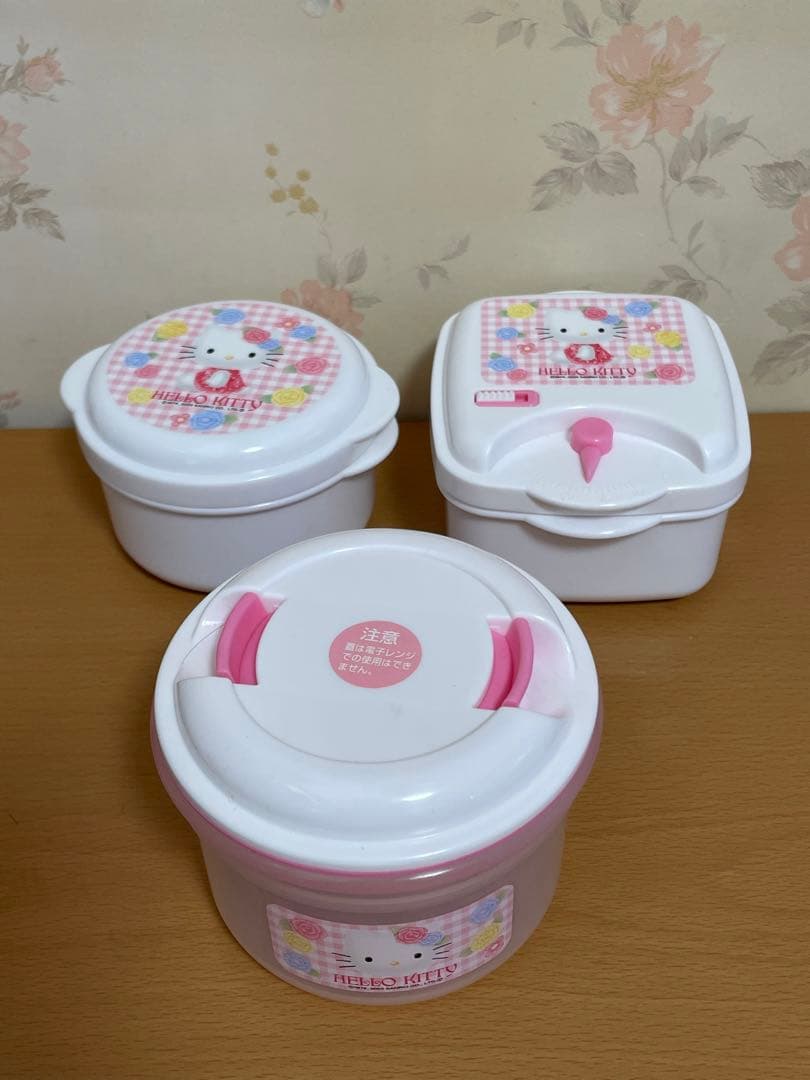 未使用 ☆ハローキティ ローズキティ　保存容器　8点セット