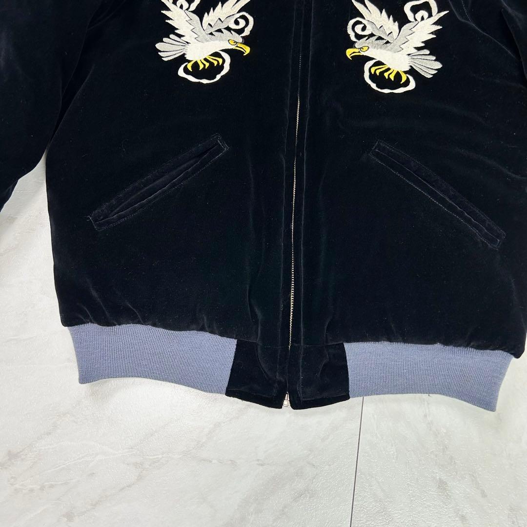 美品 テーラー東洋 M品番 ベロア 別珍 刺繍 スカジャン TALON M