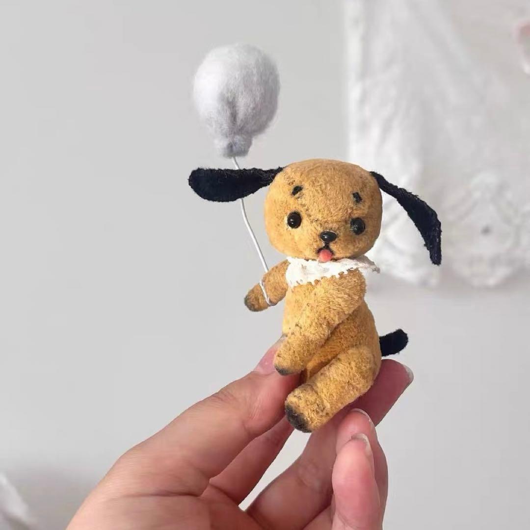 ミニぬいぐるみ 風船ワンちゃん ミニチュア 海外作家 ハンドメイド 犬