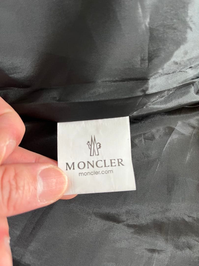 MONCLER 波模様ウィンドブレーカー　XL パーカー付き