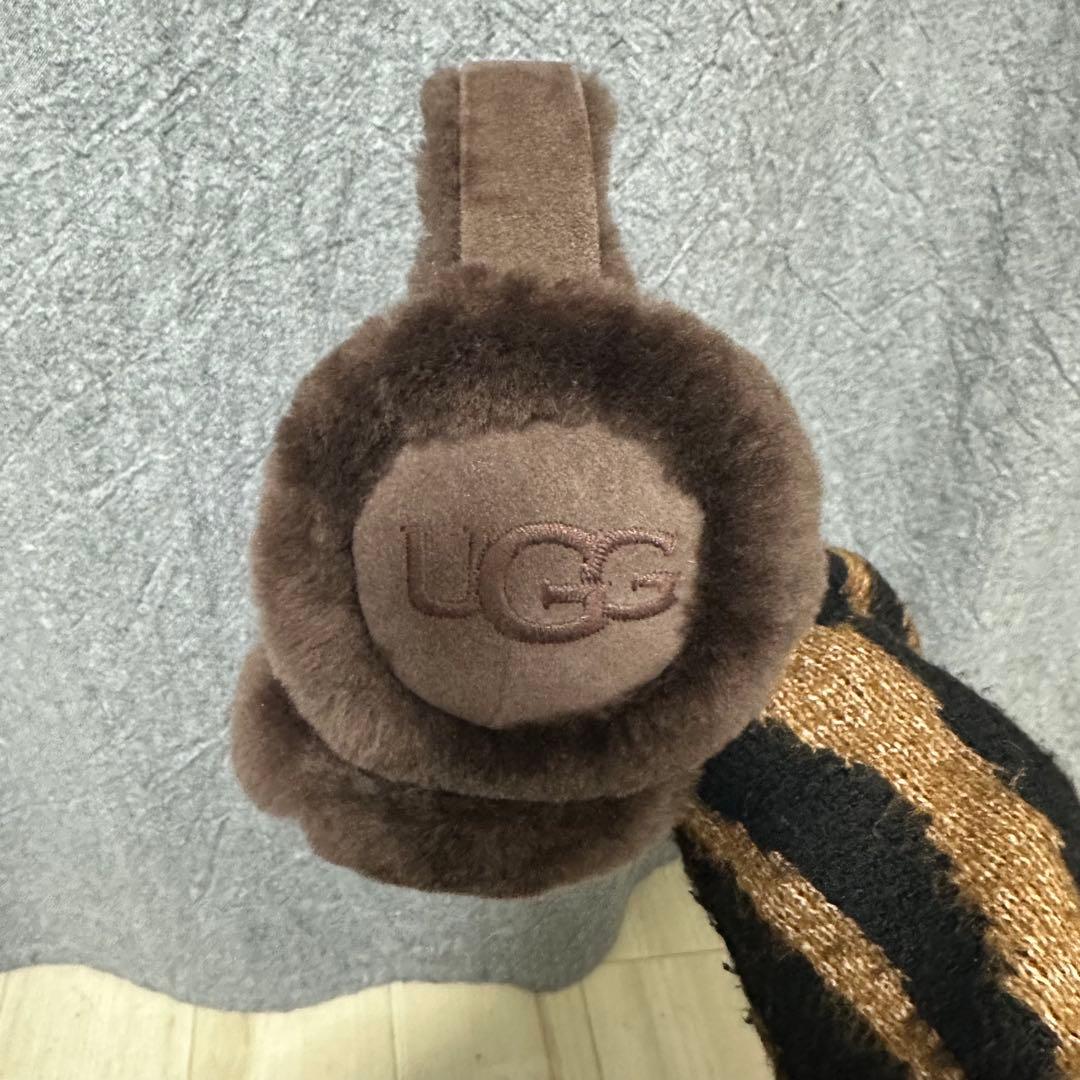 UGG ブラウン フリース イヤーマフ