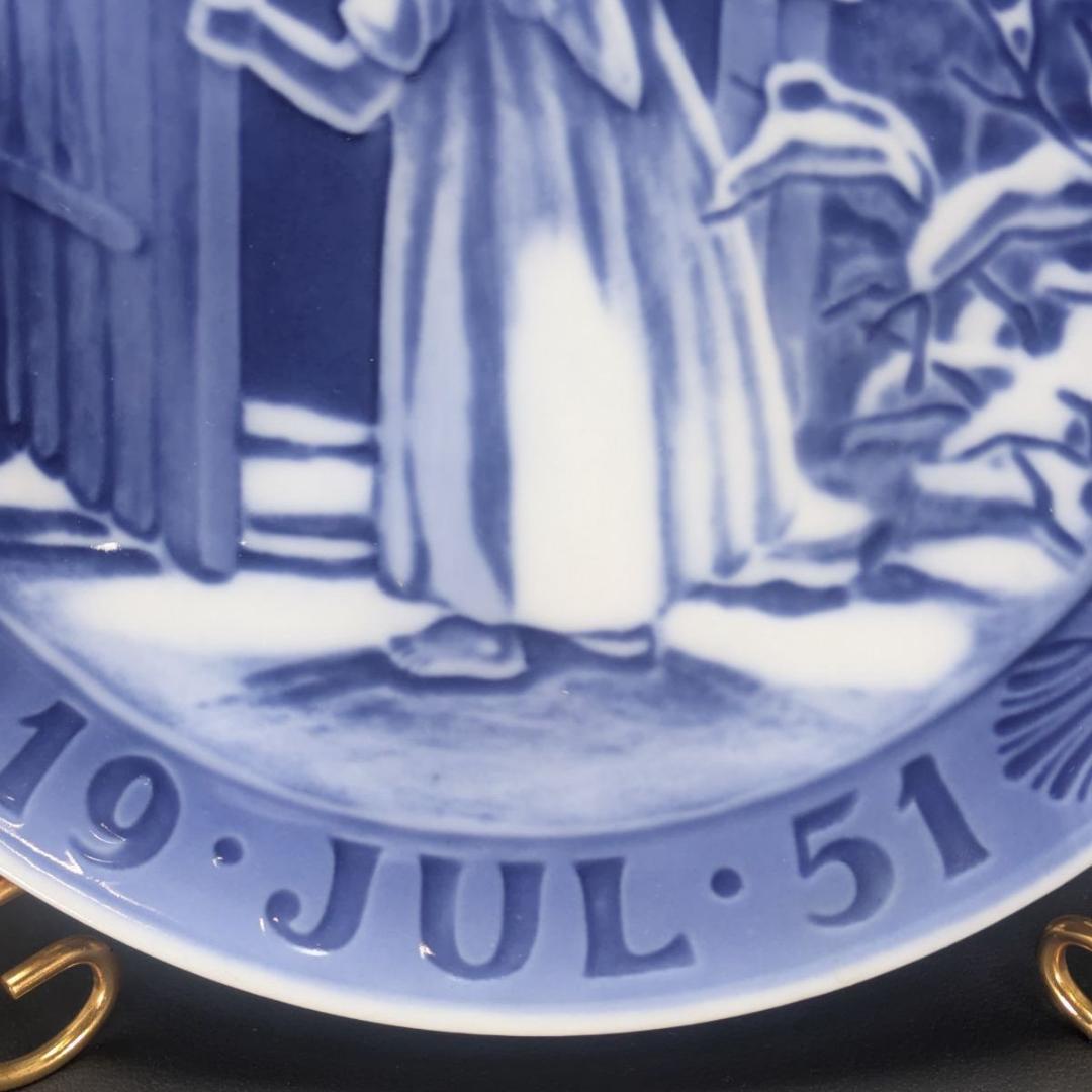 ロイヤルコペンハーゲン 1951年 イヤープレート 1級品 クリスマスの天使