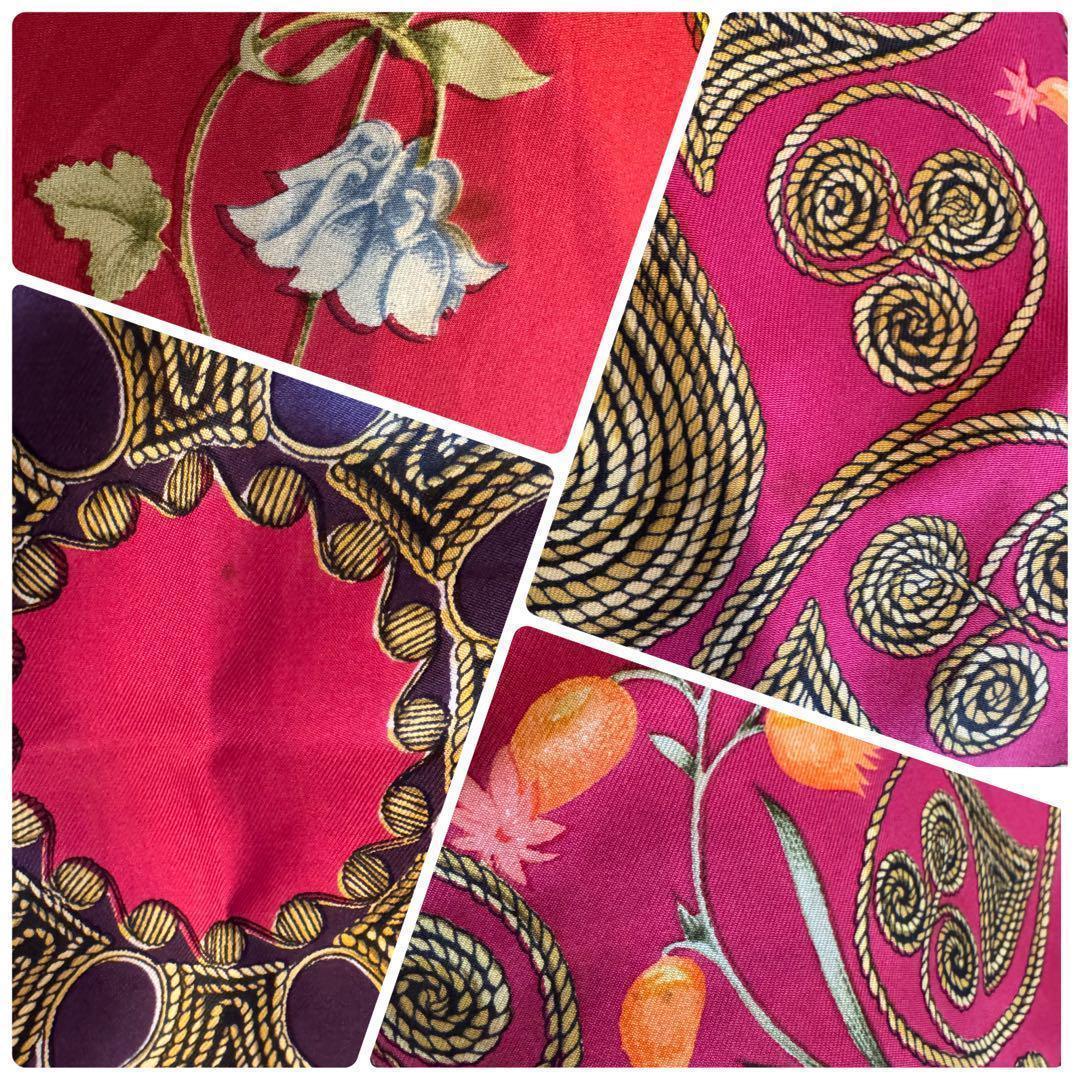 HERMES エルメス スカーフ カレ90 ARABESQUES アラベスク 花