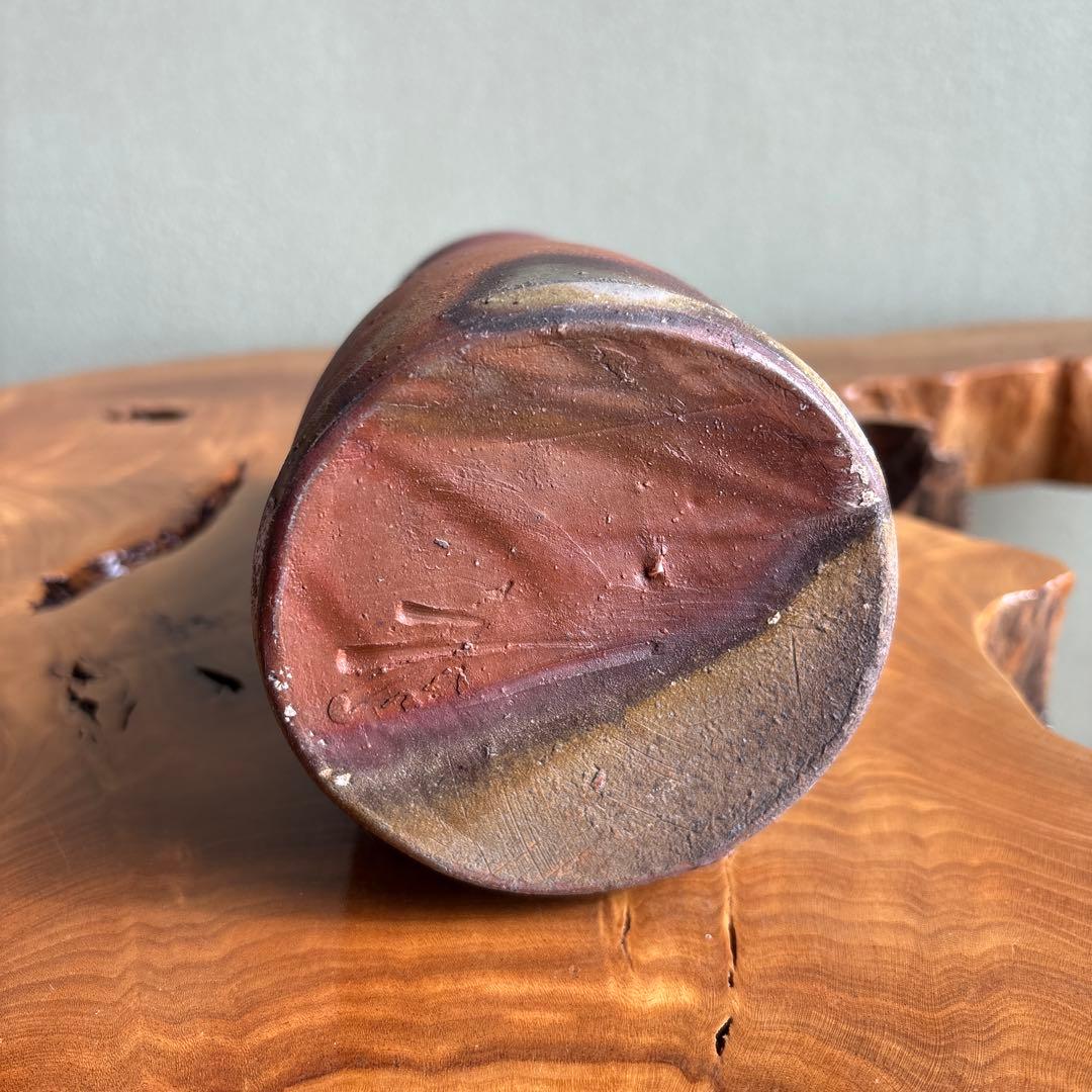 人間国宝 藤原雄 備前焼 共箱 高さ23.5cm