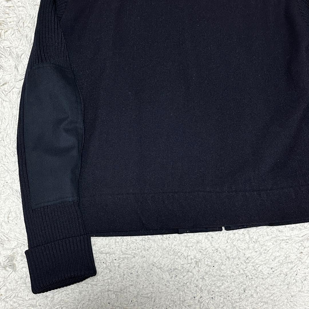 old GAP ブルゾン ドライバーズニット　ネイビー エルボーパッチ L
