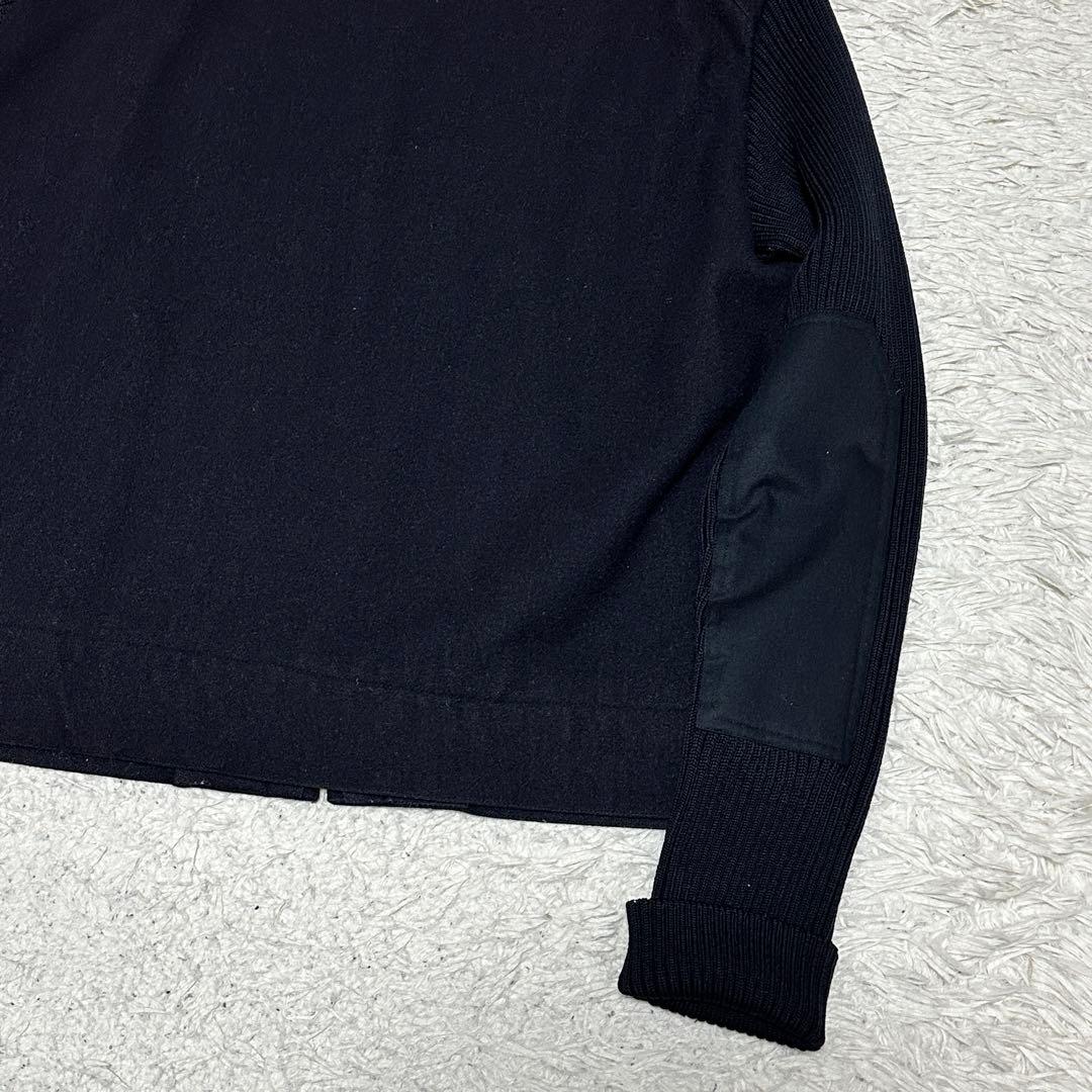 old GAP ブルゾン ドライバーズニット　ネイビー エルボーパッチ L