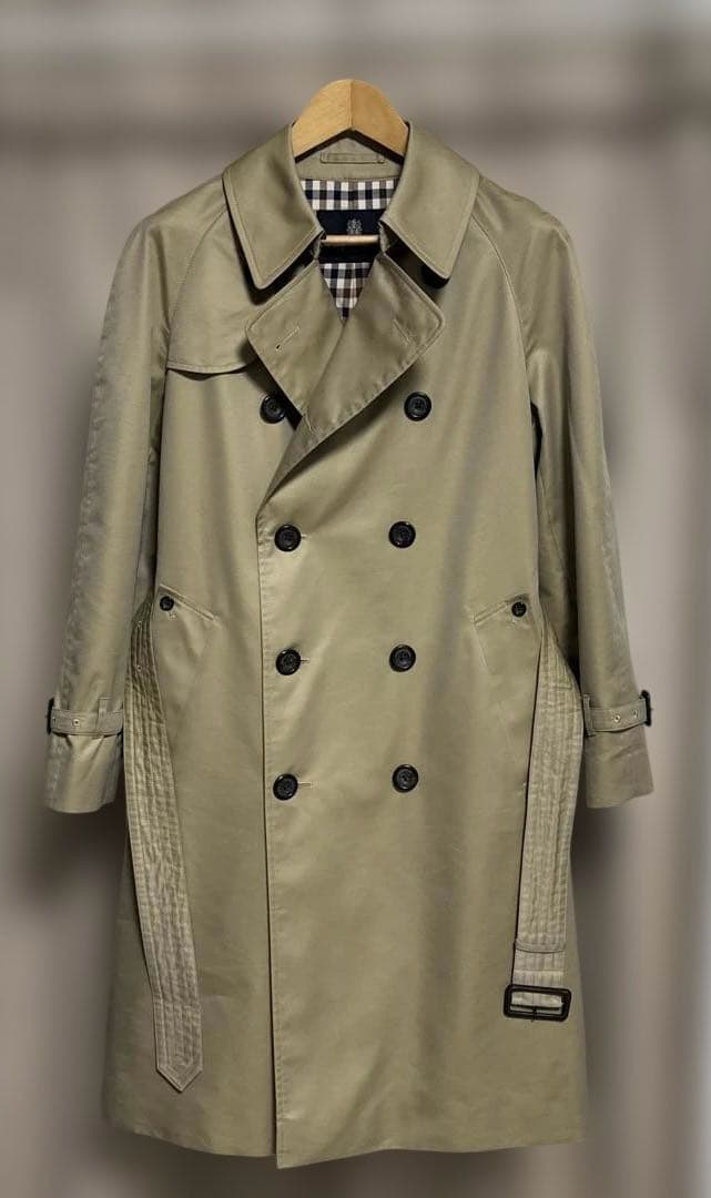 アクアスキュータム　トレンチコート　チャタム　サイズ36 ベージュ