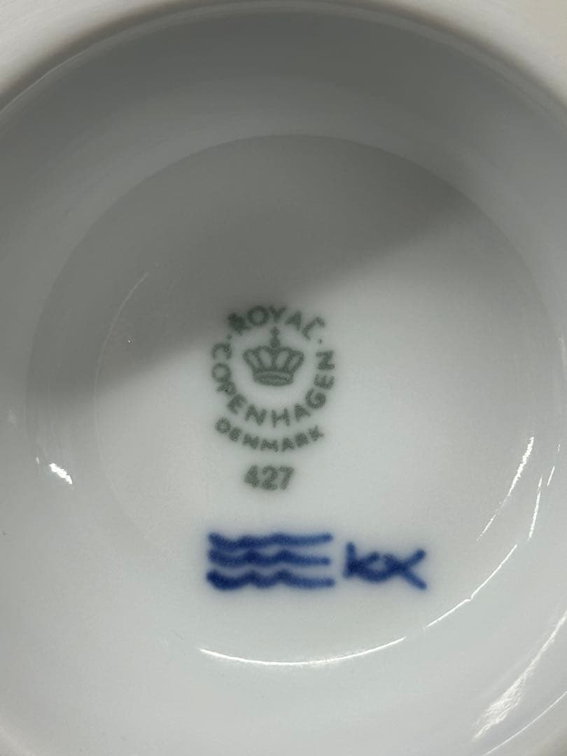 【USED美品】  ブルーフラワー　コンポート