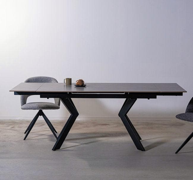 開梱設置サービス付セラミック天板ダイニングテーブル 伸長テーブル（984）