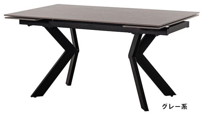 開梱設置サービス付セラミック天板ダイニングテーブル 伸長テーブル（984）
