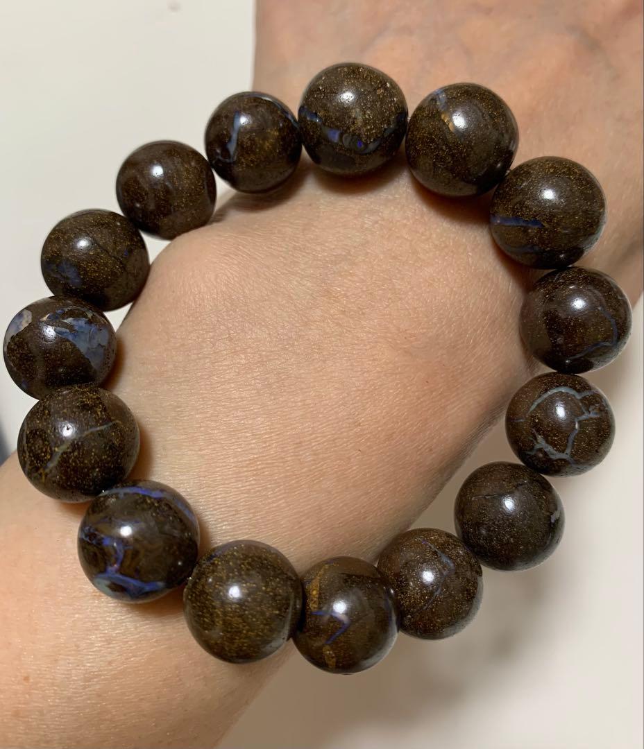 ボルダーオパール　ブレスレット　グラデーション