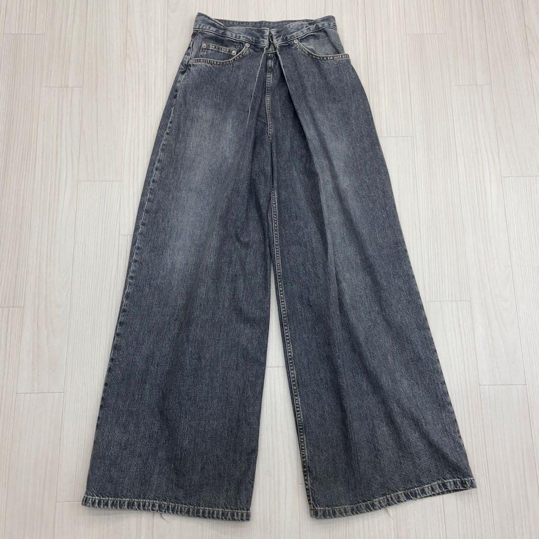 ☆ JOHN LAWRENCE SULLIVANWASHED デニムワイドパンツ