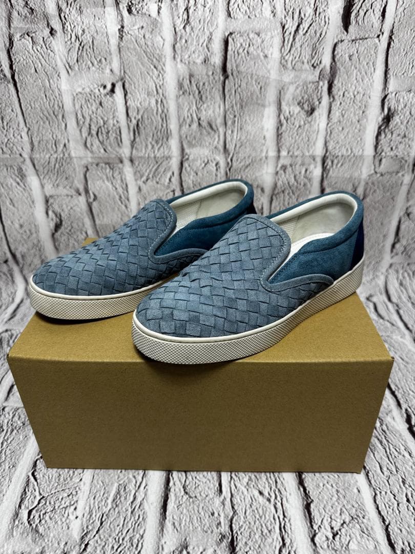 ボッテガヴェネタ　スニーカー　水色 ライトブルー　ｗ5025-1014-④ー①