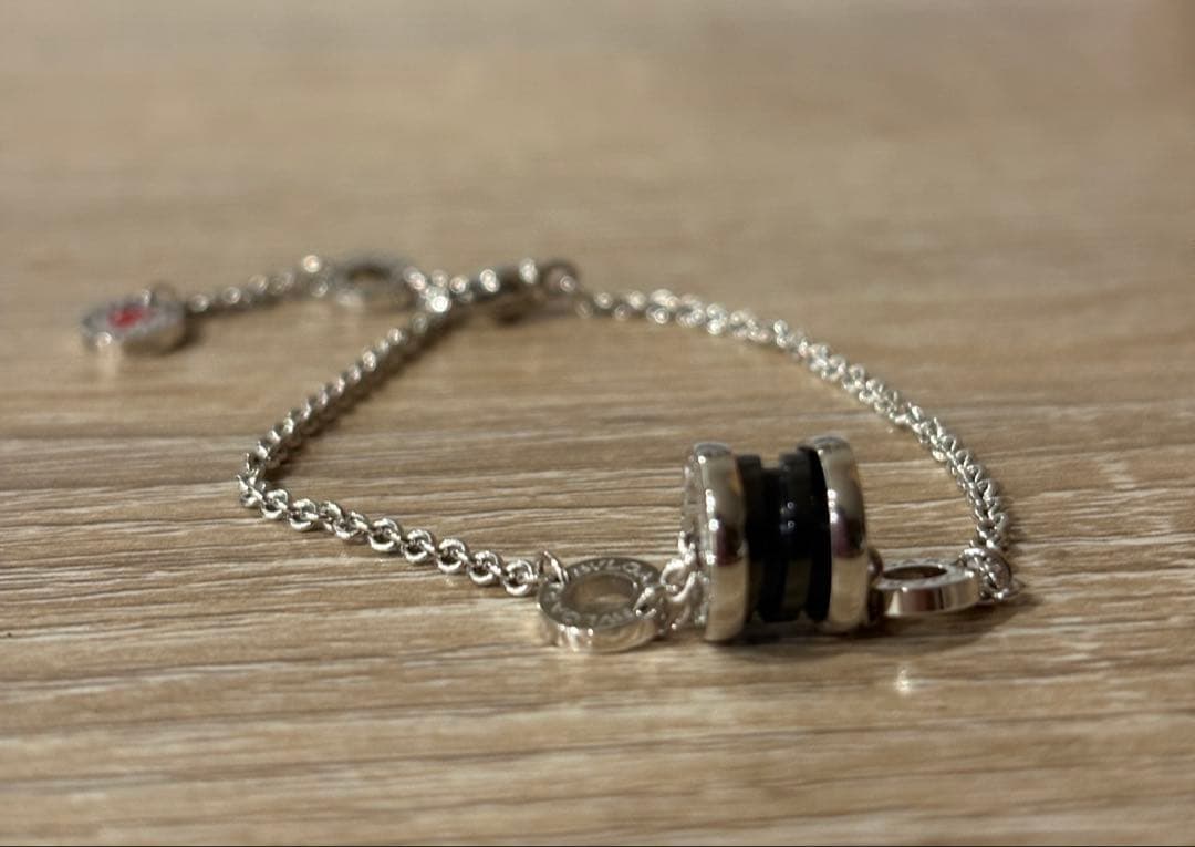 BVLGARI ブレスレット シルバー ブラック