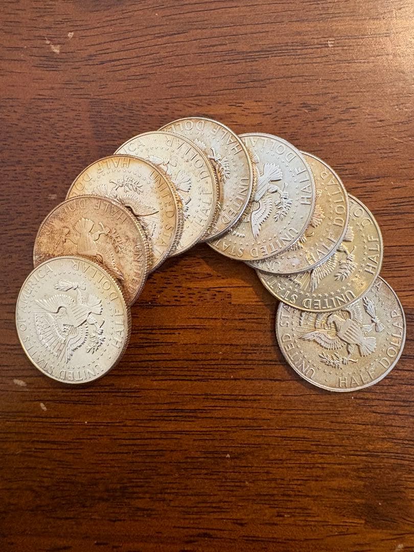 ケネディハーフダラー　銀貨　9枚セット#2