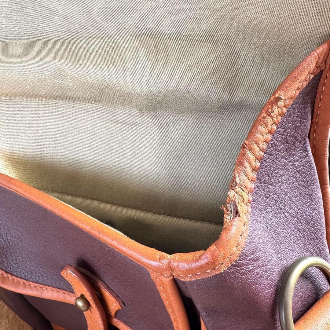 【美品・希少】ソメスサドル　ショルダーバッグ　レザー　ヌメ革　メッセンジャー