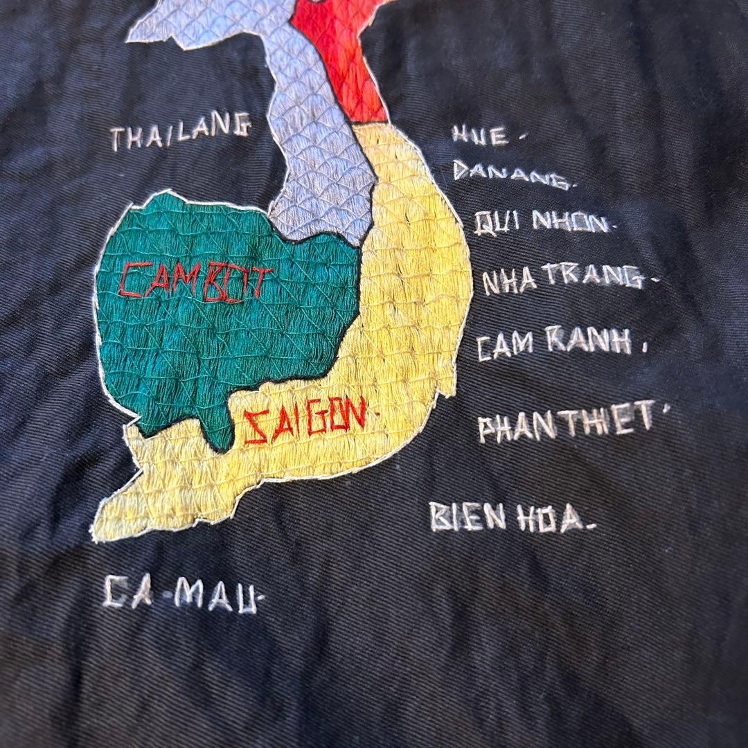 ビンテージ 60年代 スーベニア ベトナム ジャケット ベトジャン 下描き残り