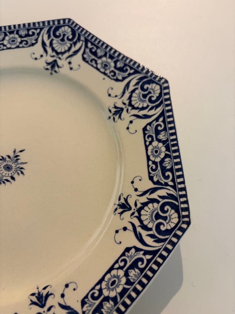 サルグミンヌSINCENY アンティークプレート　オクトゴナル　フランス