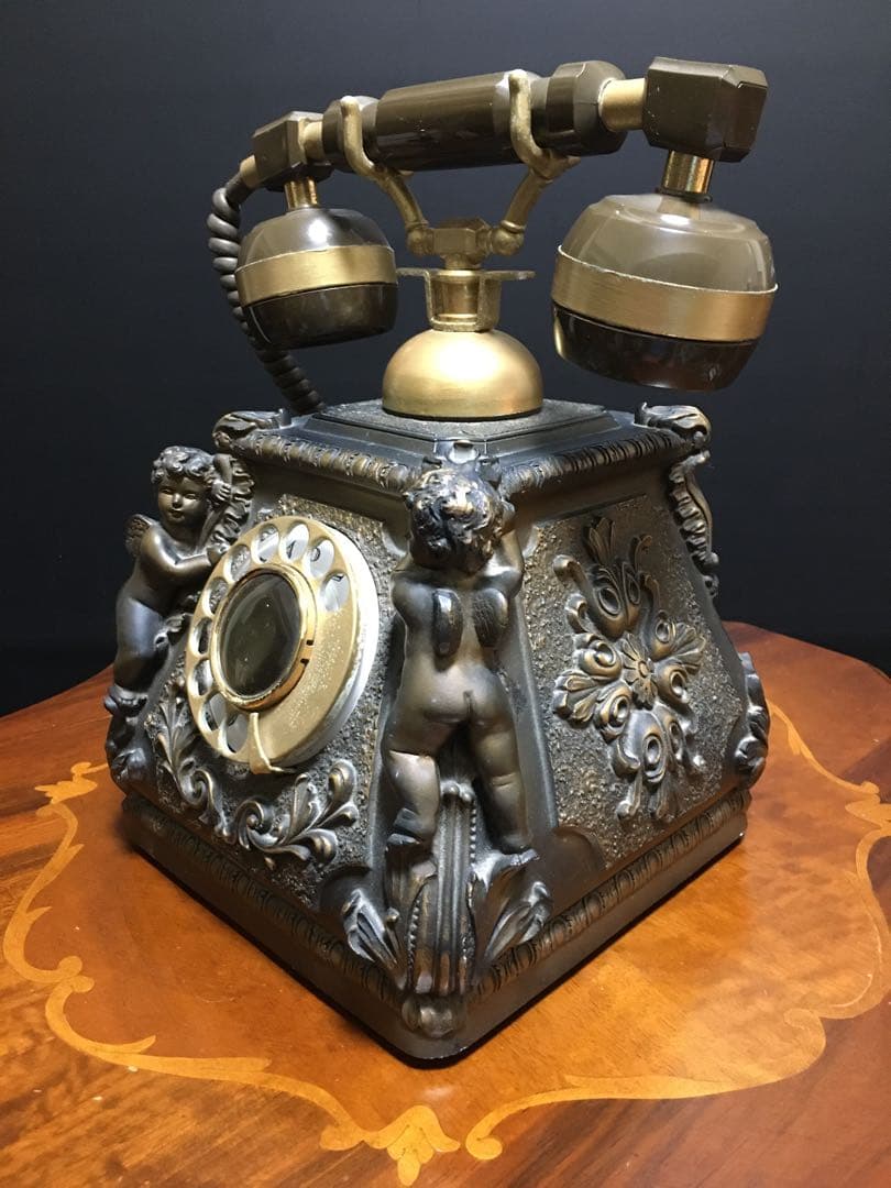 ヴィンテージ　ロータリー　ダイヤル式電話機　日本製