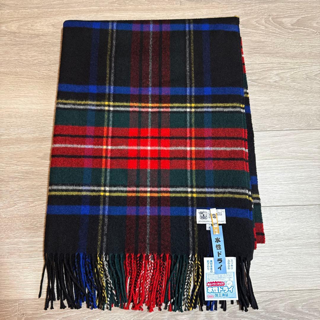 【美品】ジョンストンズ　johnstons 大判カシミヤストール