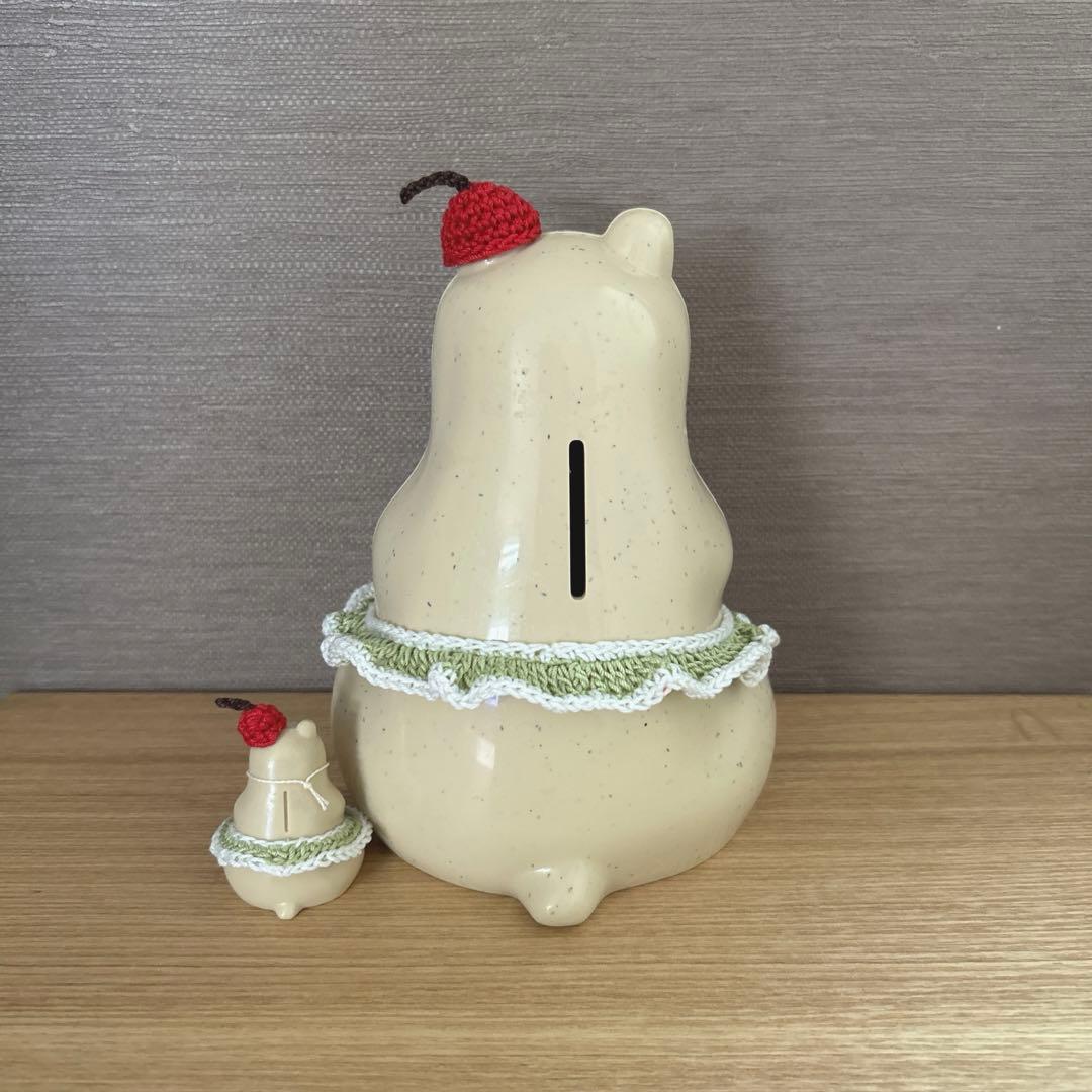 しろくま貯金箱&ガチャしろくま　メロンソーダ 4点セット