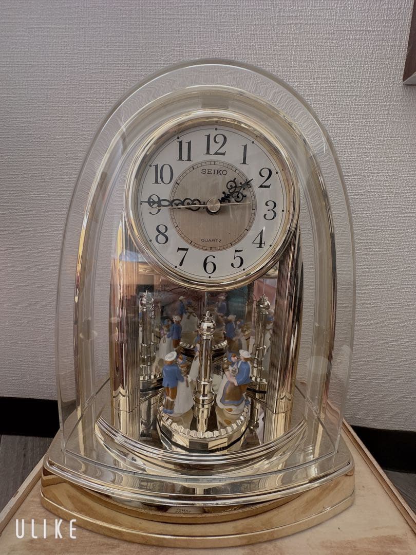 SEIKO 置時計 アーチ型 透明
