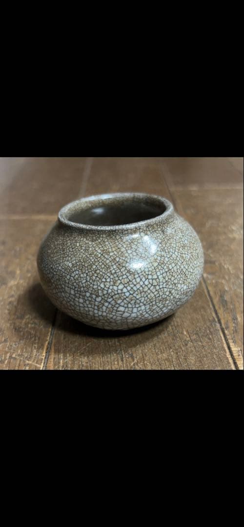 李朝 白磁小壺 丸壺 (塩笥盃)