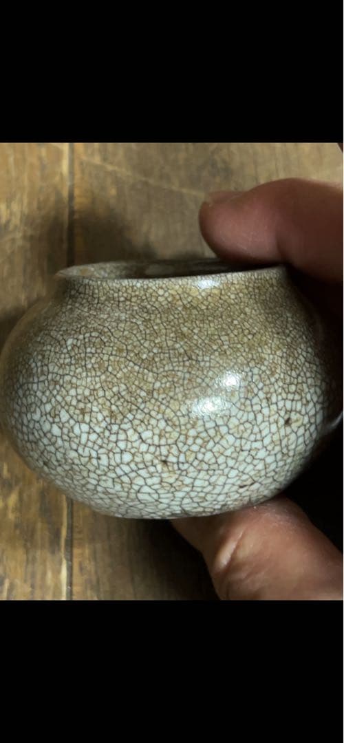 李朝 白磁小壺 丸壺 (塩笥盃)