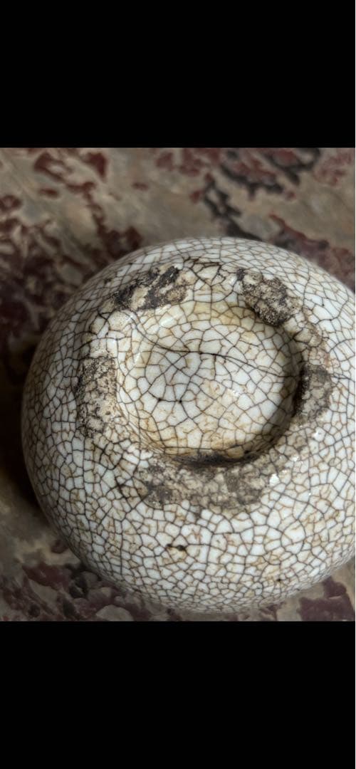 李朝 白磁小壺 丸壺 (塩笥盃)