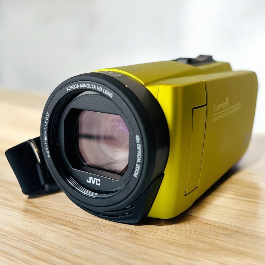 【側面固定不備】Victor JVC GZ-R480-Y イエロー