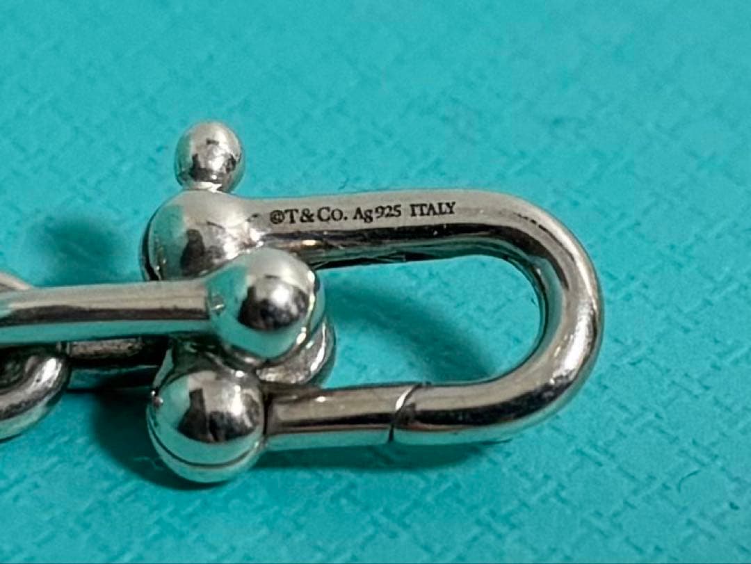 【本物】Tiffany & Co. ハードウェアスモールリンクネックレス