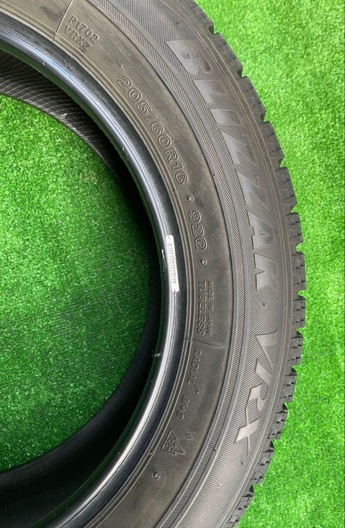 205/60R16、BRIDGESTONE BLIZZAK VRX 4本