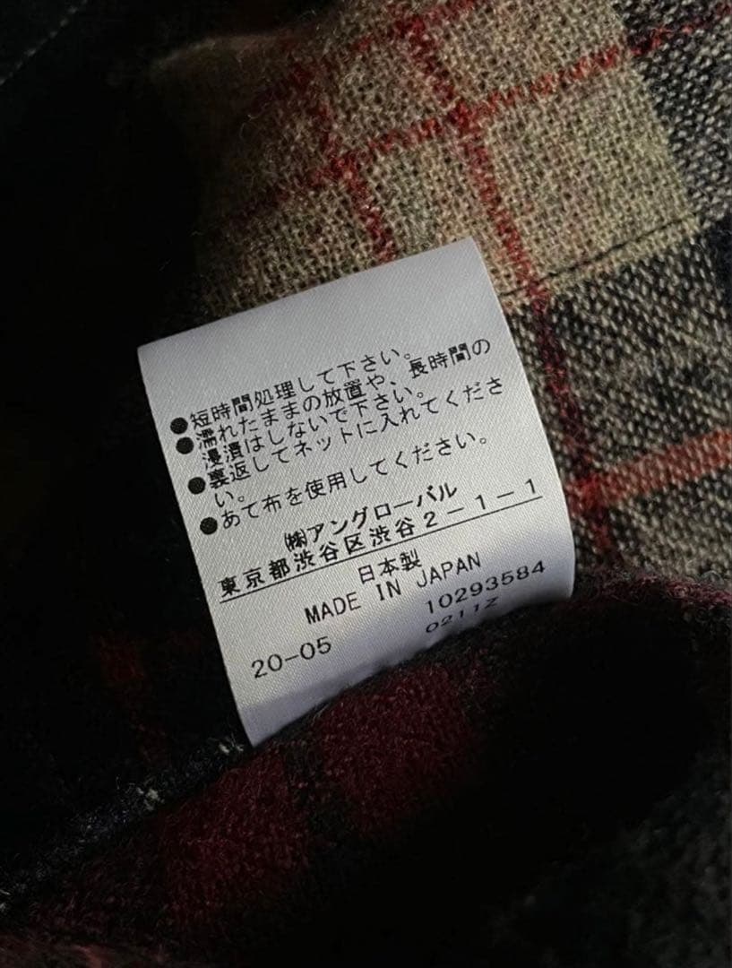 常田大希着用 SEVEN BY SEVENセブンバイセブン ウールチェックシャツ