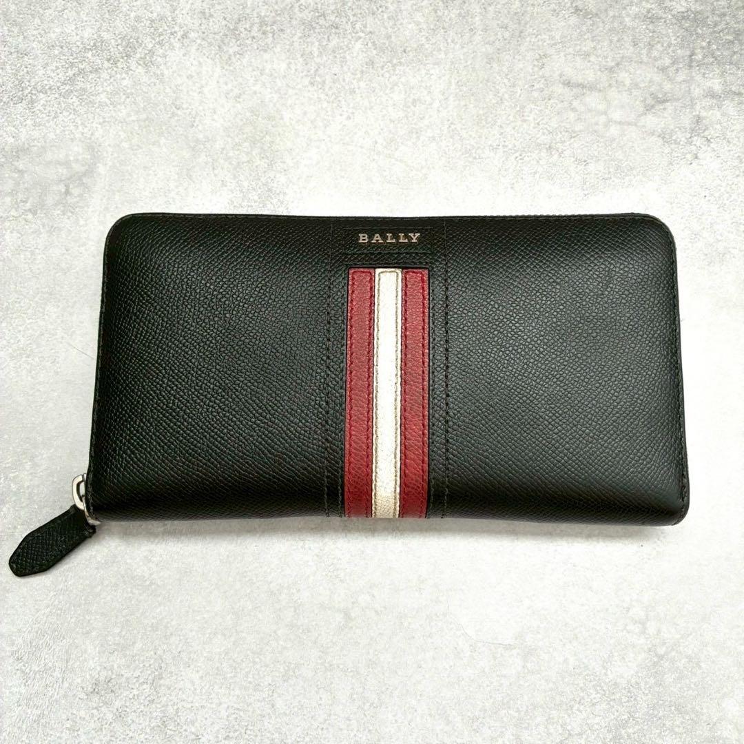 ✨美品✨BALLY 長財布 ラウンドファスナー バリーストライプ とレスポンス
