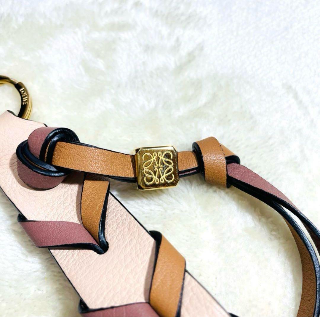 【美品】 LOEWE ロエベ キーリング キーホルダー　アナグラム チャーム