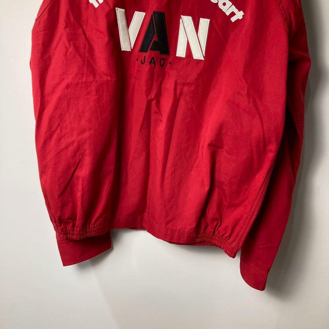 VAN JAC スイングトップ　ブルゾン　赤 VAN JACKET ショート丈
